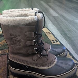 Sorel Caribou Waterproof Boots in Brown and Black